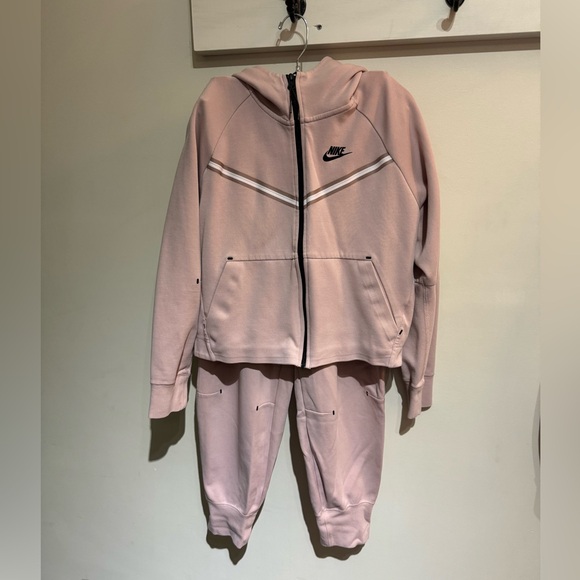 S/M pink Nike tech tracksuit pink excellent joggers hoodie full zip - Picture 4 of 16